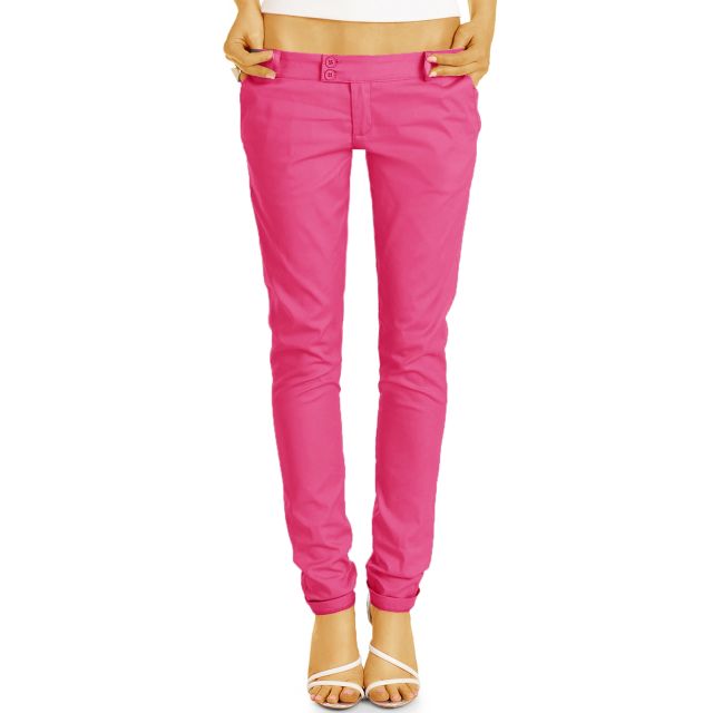be styled  Chinos, Stoffhosen, röhrige hüftige Passform, mit Stretch  - Damen - h15a