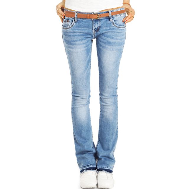 BE STYLED - Bootcut Jeans Low Waist Hüftjeans Hose Retro