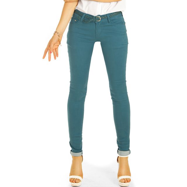 Skinny Damen-Röhrenjeans Mit Leopardmuster, 34,95
