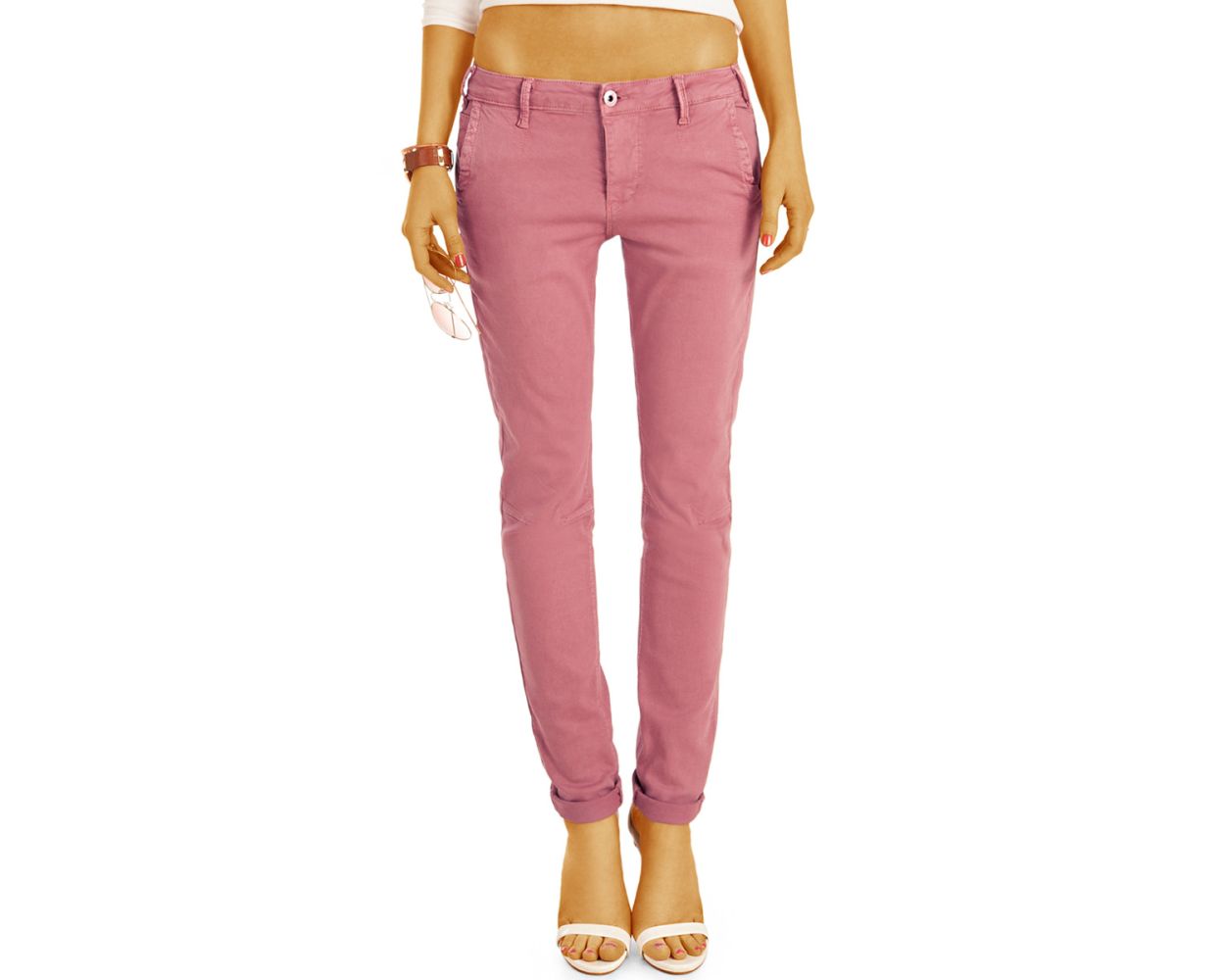 Pinko Denim Jeanshose in Pink Damen Bekleidung Hosen und Chinos Skinny Hosen 
