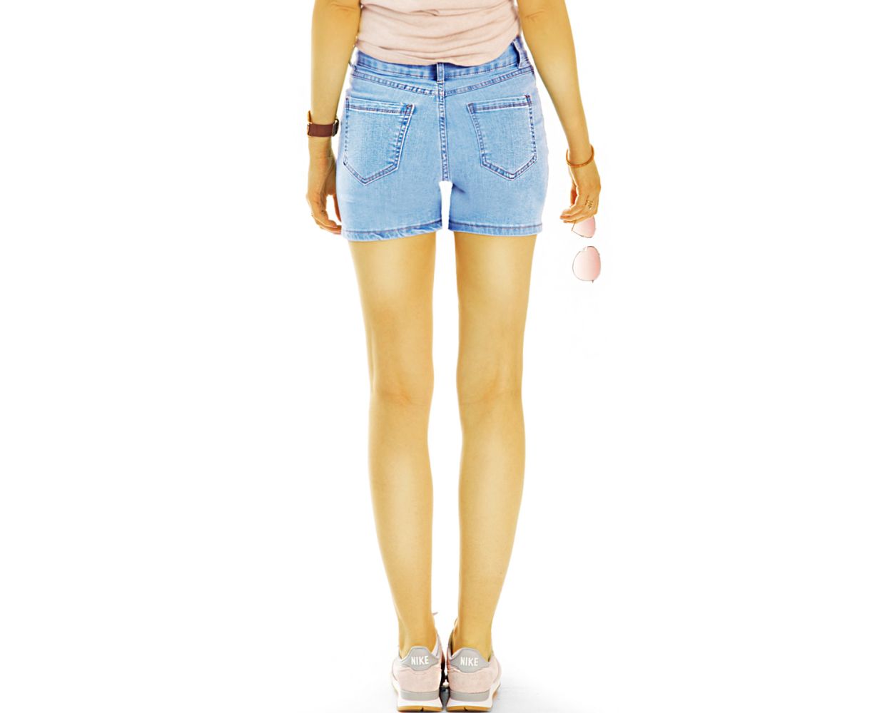 hoch geschnittene kurze hose