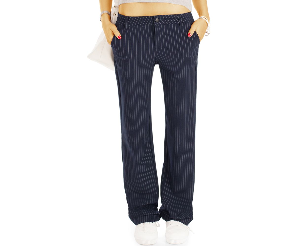 Stoffhose nadelstreifen damen