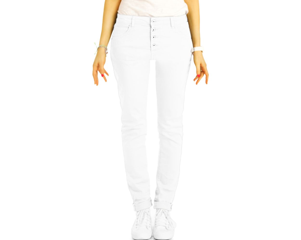 Bequeme Boyfriend Stretch Hose 