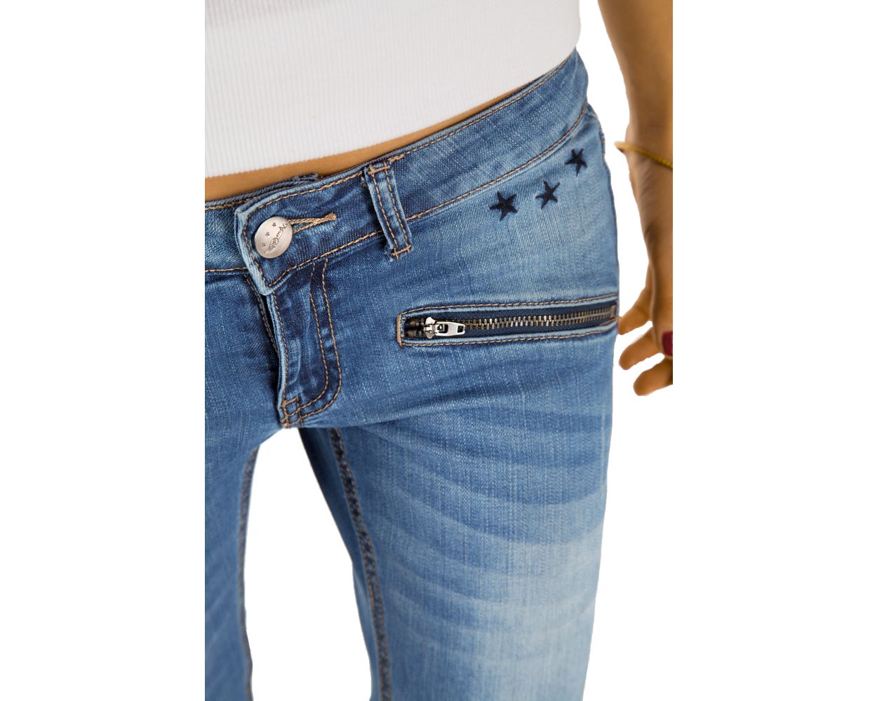 SweatyRocks Damenjeans - Elegant, Hohe Taille & Weit Geschnitten