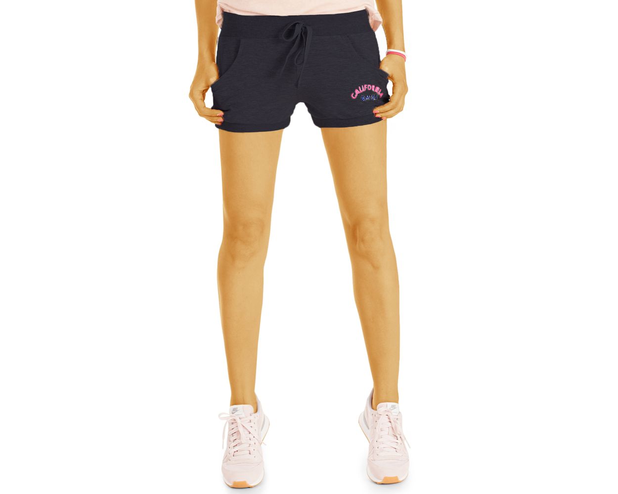 Be Styled Kurze Damen Hosen Aus Baumwolle Sportliche Mini Shorts California Style J65k