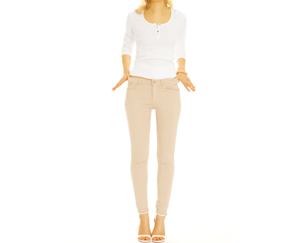 Beige enge hose damen clearance