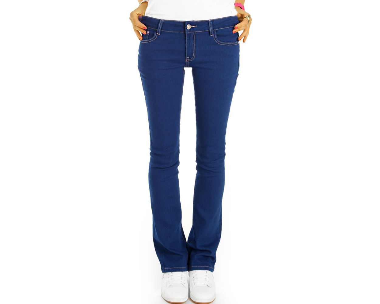 Lanvin Ausgestellte Jeans Aus Denim in Blau Damen Bekleidung Jeans Schlagjeans 