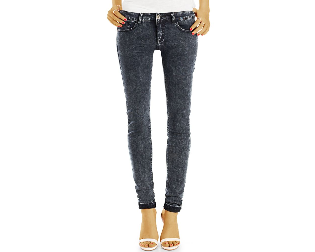 Givenchy Denim Low-Rise Slim Jeans in Schwarz Damen Bekleidung Jeans Röhrenjeans 