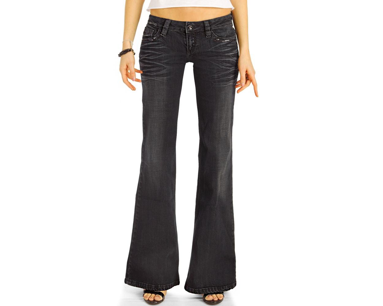 Jeans bootcut low waist shop damen