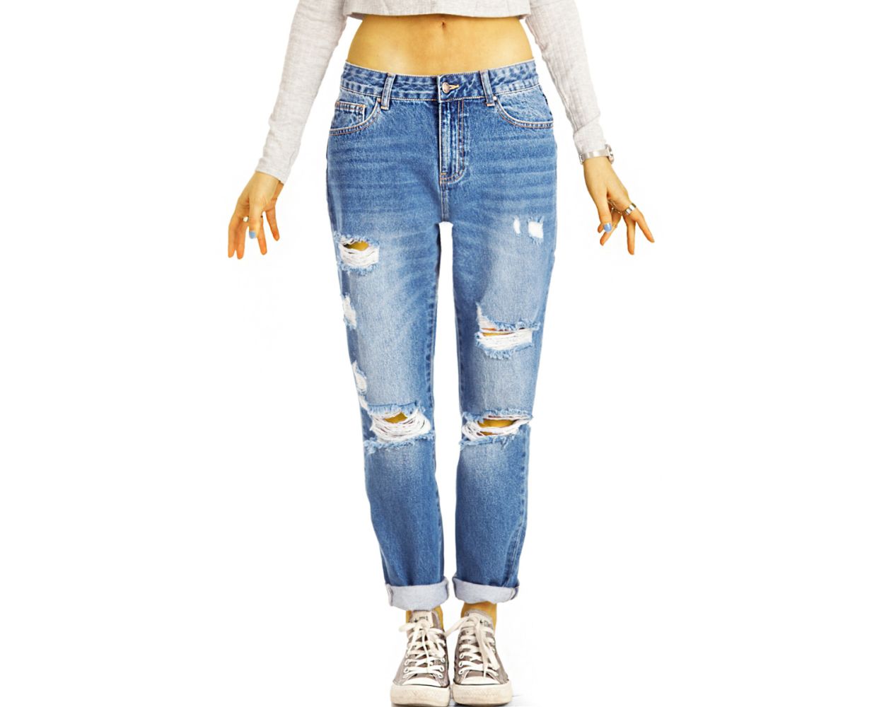 Boyfriend hose top high waist