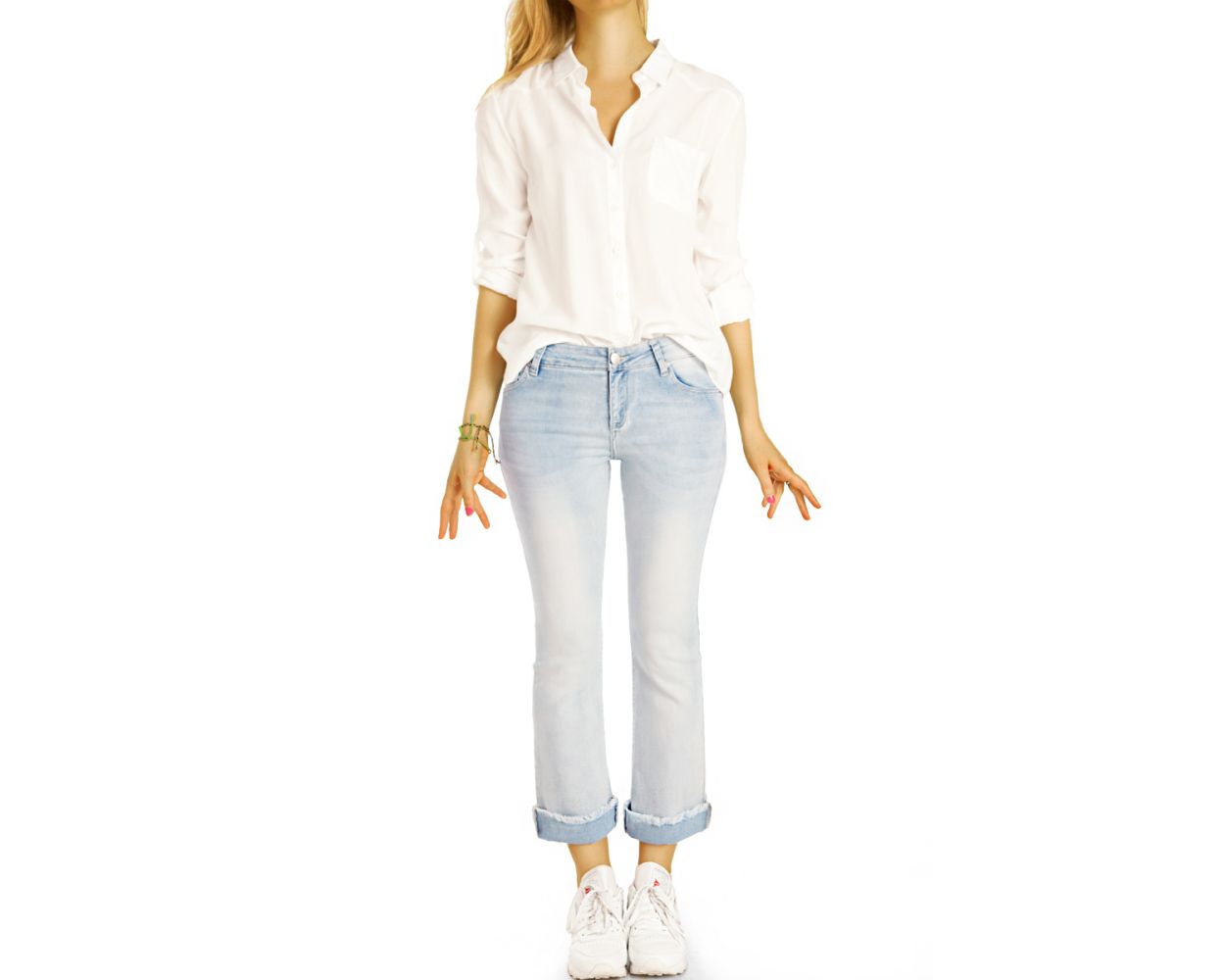 Jeans ausgefranster saum damen clearance