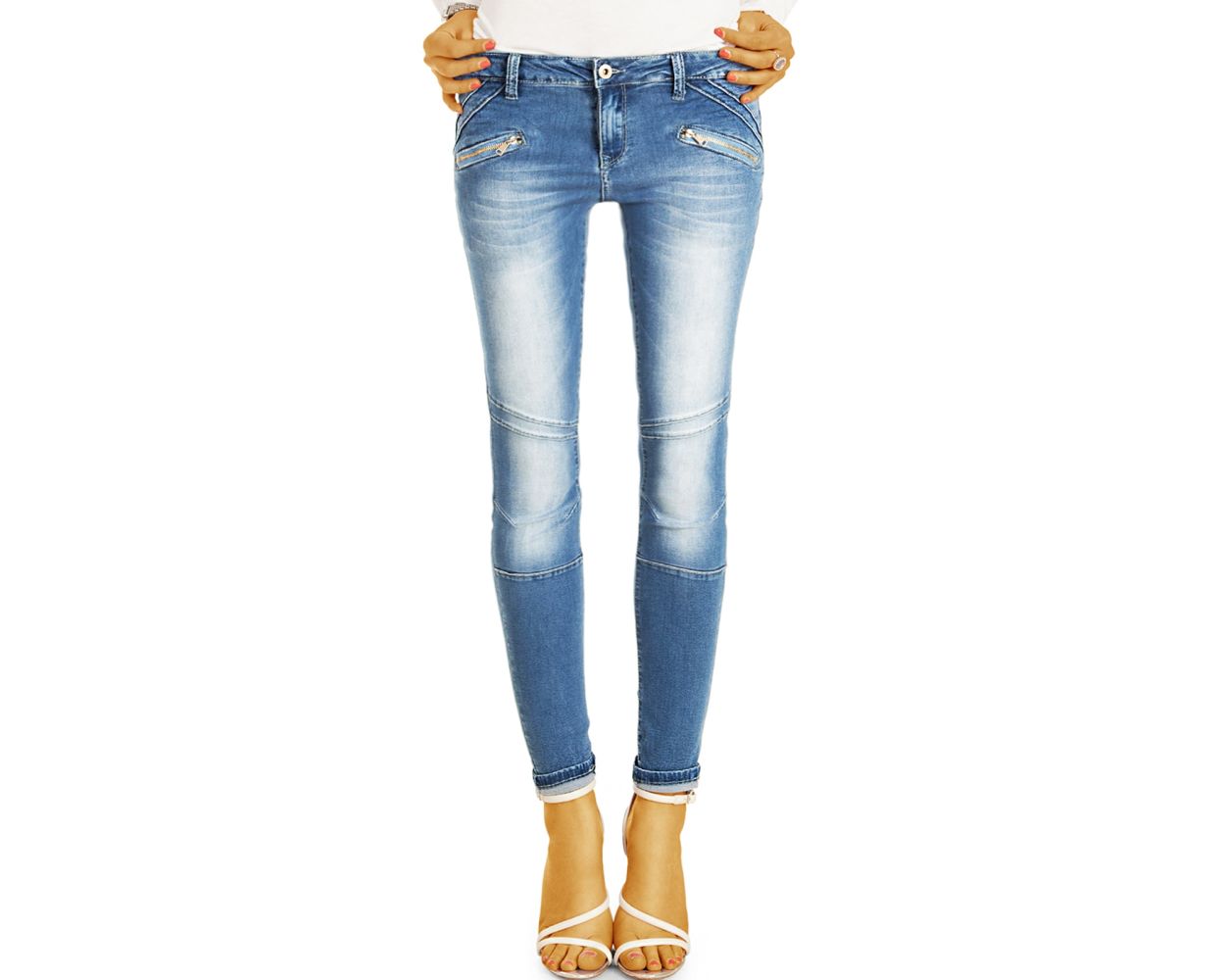 Be Styled Jeans Hosen Slimfit Stretchig Enge Rohrige Skinny Jeans Damen J24p Q