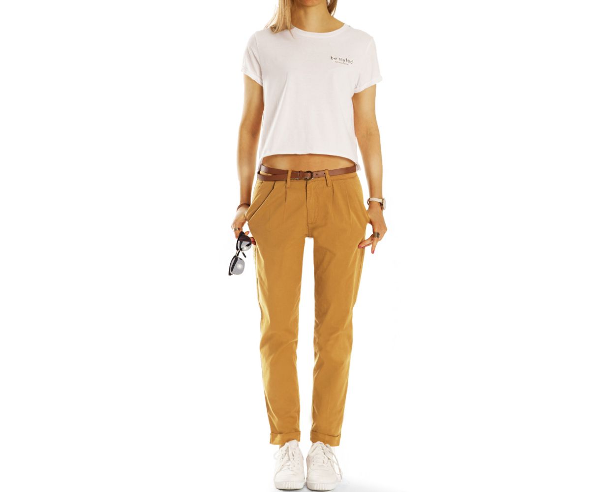 farbige chinos damen