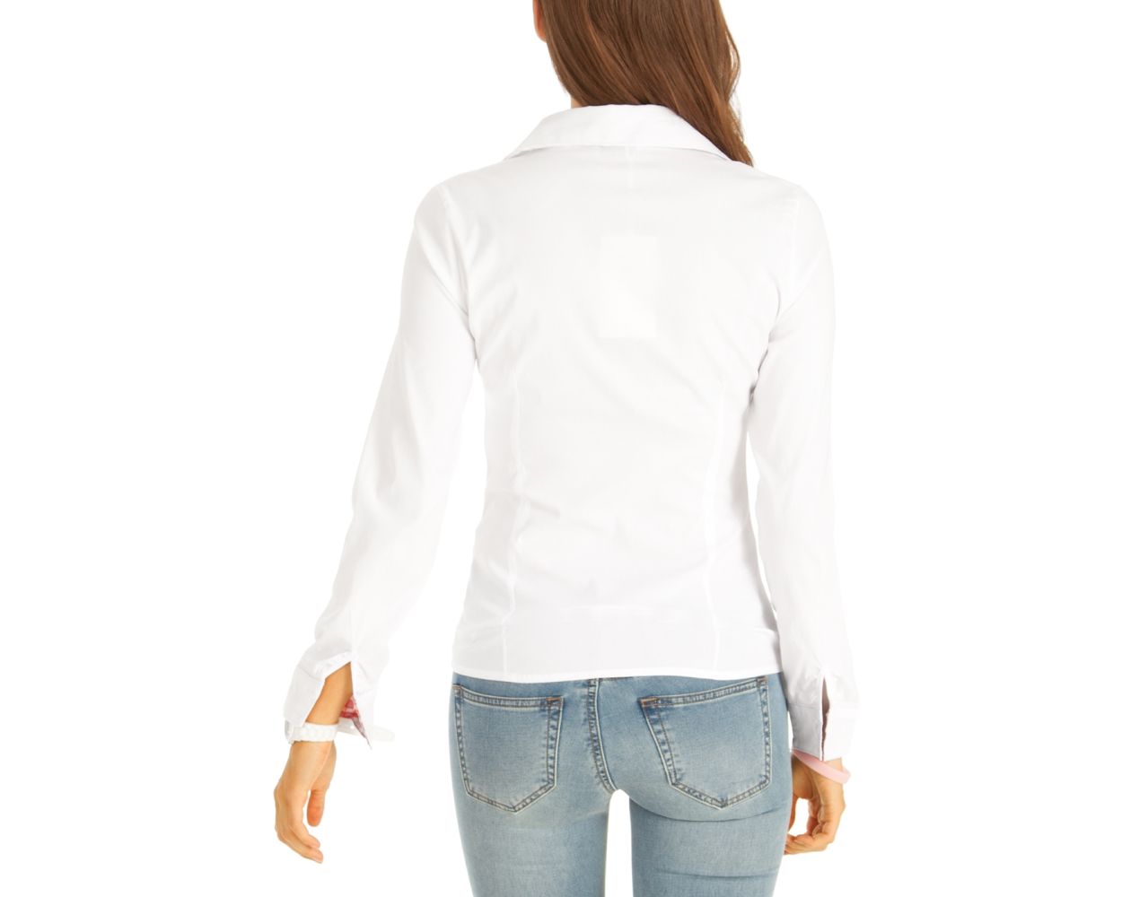 Damen Bekleidung Oberteile Hemden H&M Baumwollbluse in Weiß 