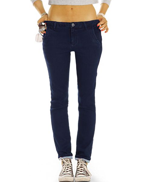 Chinos, hüftige Stoffhosen, Jeans / Hosen Hybrid  mit Stretch - Damen - j42L