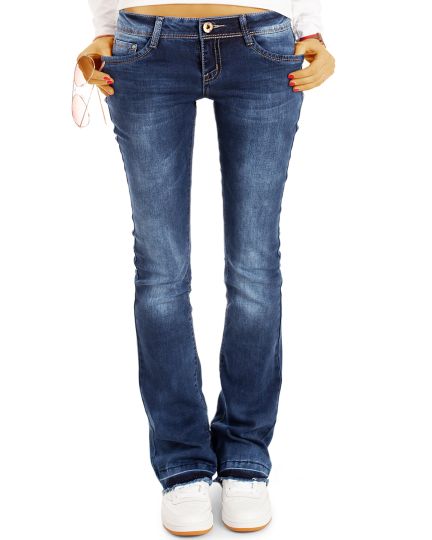 be styled Bootcut Jeans Hüftjeans Hose Schlagjeans - offener Saum - Stretch Fit Passform  - Damen - j40g-2