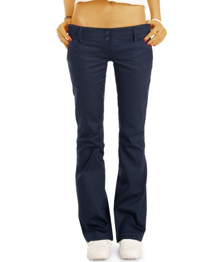 BE STYLED Chinos - Stoffhosen - Bootcut Hüfthosen mit Stretch, Damen - chino_italia - h17a