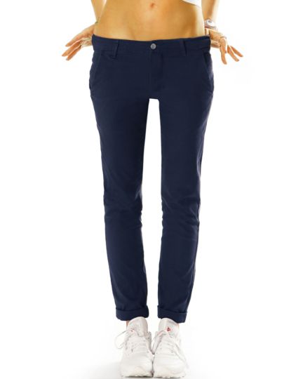 Chinos, Stoffhosen, Jeans hybrid Hosen mit Stretch, Hüfthosen - Damen - j10m-3
