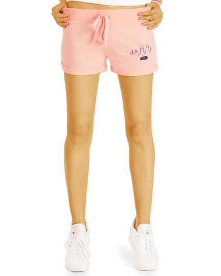 Damen Mini Shorts - Entspannte Jersey Hotpants - j63k