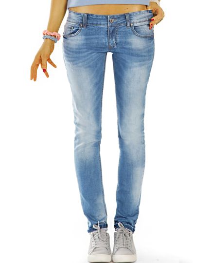 Low  waist Jeanshose Hüftjeans straight cut gerade  Jeans - Damen - j15r-1