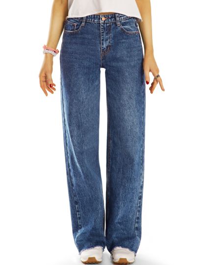 Mom Jeans slouchy High Waist Hose - klassisch, modern -  Damen - j27g-3