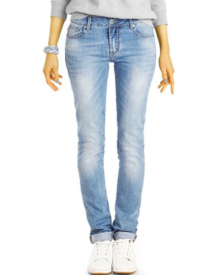 Low / medium  waist Jeanshose Hüftjeans straight cut gerade  Jeans - Damen - j2k-2