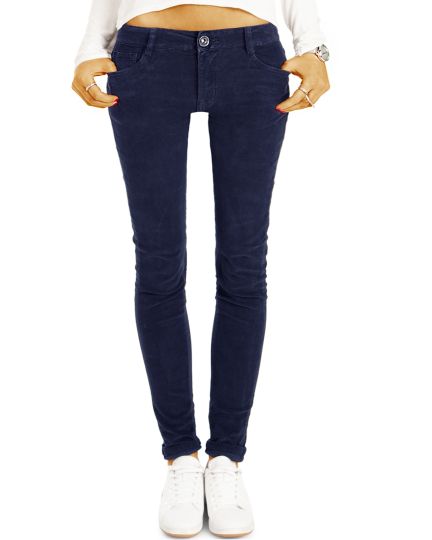 Cord Jeans Hüfthose PushUp Skinny Stretch Röhrenhose, slim fit - Damen- j1i