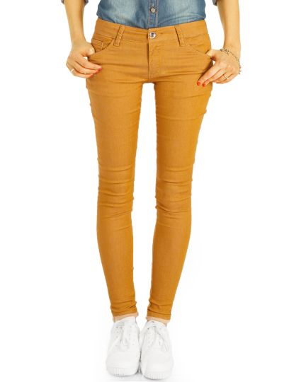 Damen Super Skinny Strecht Hüftjeans Hose - Sexy PushUp niedrige Bundhöhe Röhrenjeans - j18i-2