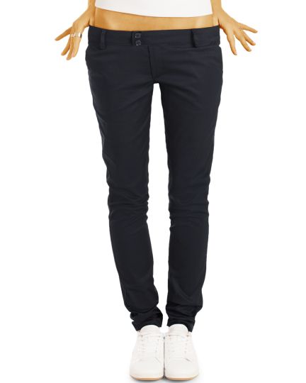 be styled  Chinos, Stoffhosen, röhrige hüftige Passform, mit Stretch  - Damen - h15a