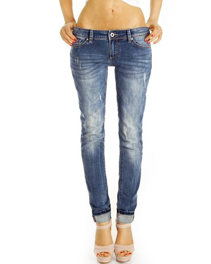 Low Waist Hüftjeans Destroyed Used Vintage Regular, Designer Jeans - Frauen - j24k-2