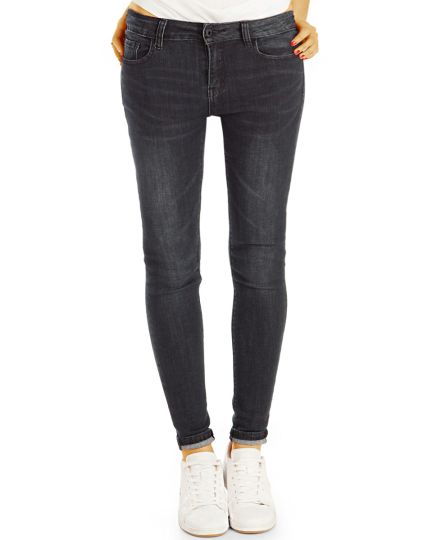 Superenge Damen Skinnyjeans - Basic Röhrenjeans Regular Waist Hosen - Damen j35l-Q