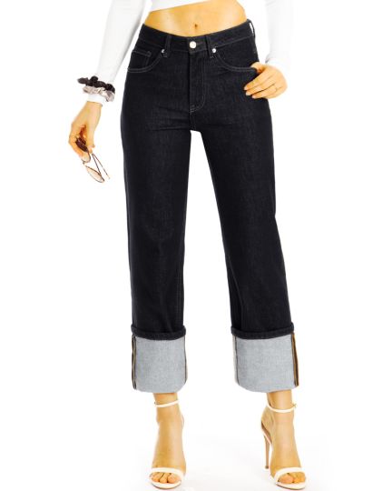 High waist Mom Jeans Hose - weite Bequeme Stretchjeans -  Damen - j22k