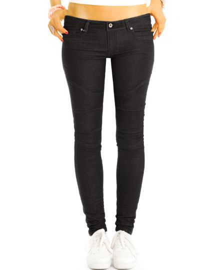 Low Waist Jeans Hose hüftige Röhrenhose Skinny enge Strech Hüftjeans - Damen - j3L