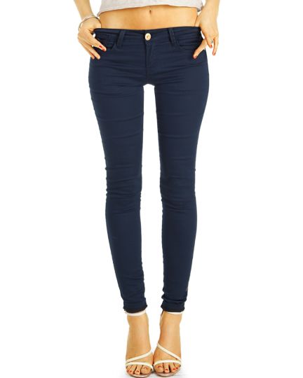 Low Waist Jeans Hüftjeans Röhrenjeans Skinny Hosen - Damen -  j16m-1