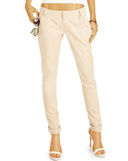 BE STYLED Chinos - Tapered Stoffhose, Hüfthose mit Stretch - Damen - h20a