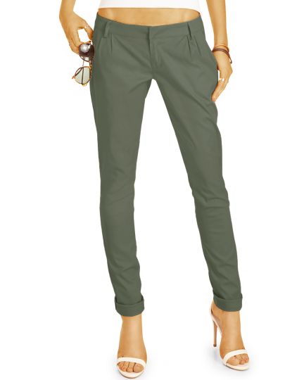 BE STYLED Chinos - Tapered Stoffhose, Hüfthose mit Stretch - Damen - h20a