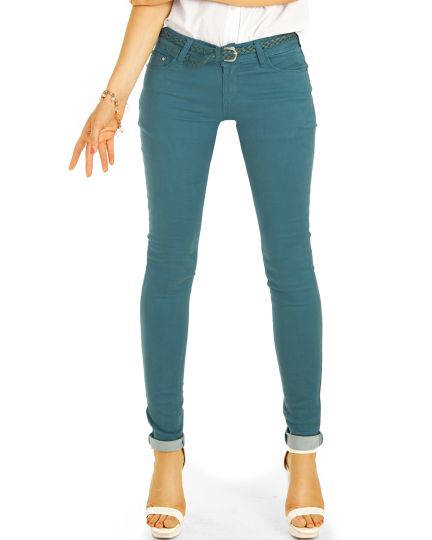 Low Waist Jeans Hüftjeans Röhrenjeans Skinny Hosen - Damen -  j18e