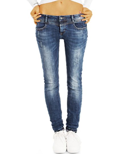 Generisch JIER Damen Skinny Zerrissene Destroyed Jeanshosen Mit