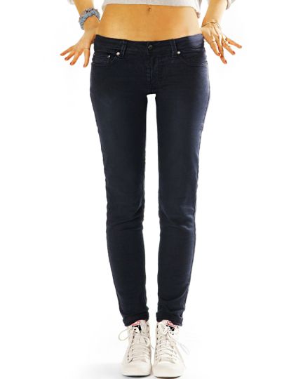 Low Rise Hüftjeans Hose hüftige Röhrenjeans Skinny Strechige Jeans - Damen - j18L-1