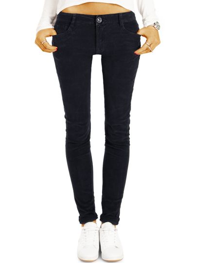 Cord Jeans Hüfthose PushUp Skinny Stretch Röhrenhose, slim fit - Damen- j1i