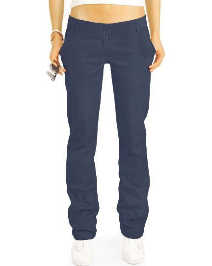 be styled  Chinos, Stoffhosen, loose- lockere hüftige Hosen mit Stretch - Damen - h25a