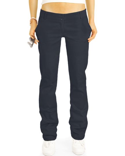 be styled  Chinos, Stoffhosen, loose- lockere hüftige Hosen mit Stretch - Damen - h25a